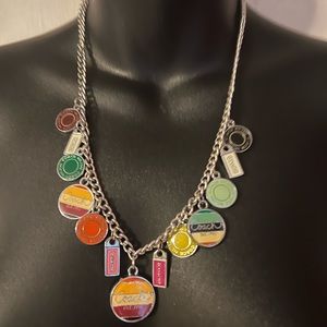 Vintage Coach Necklace with Coach Charms. 20” necklace.